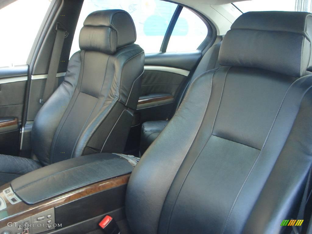 2003 7 Series 745Li Sedan - Titanium Silver Metallic / Black/Black photo #6