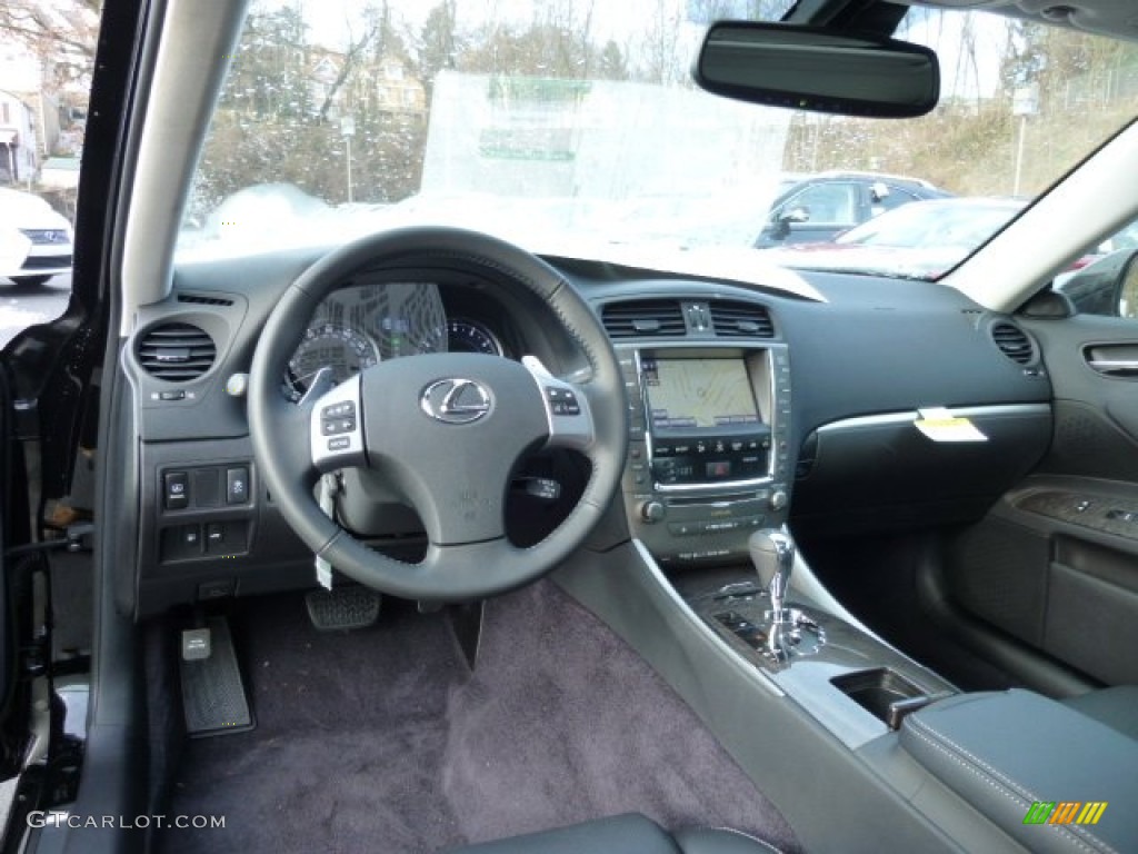Black Interior 2013 Lexus IS 250 AWD Photo #75161951