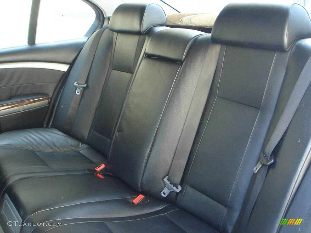 2003 7 Series 745Li Sedan - Titanium Silver Metallic / Black/Black photo #8