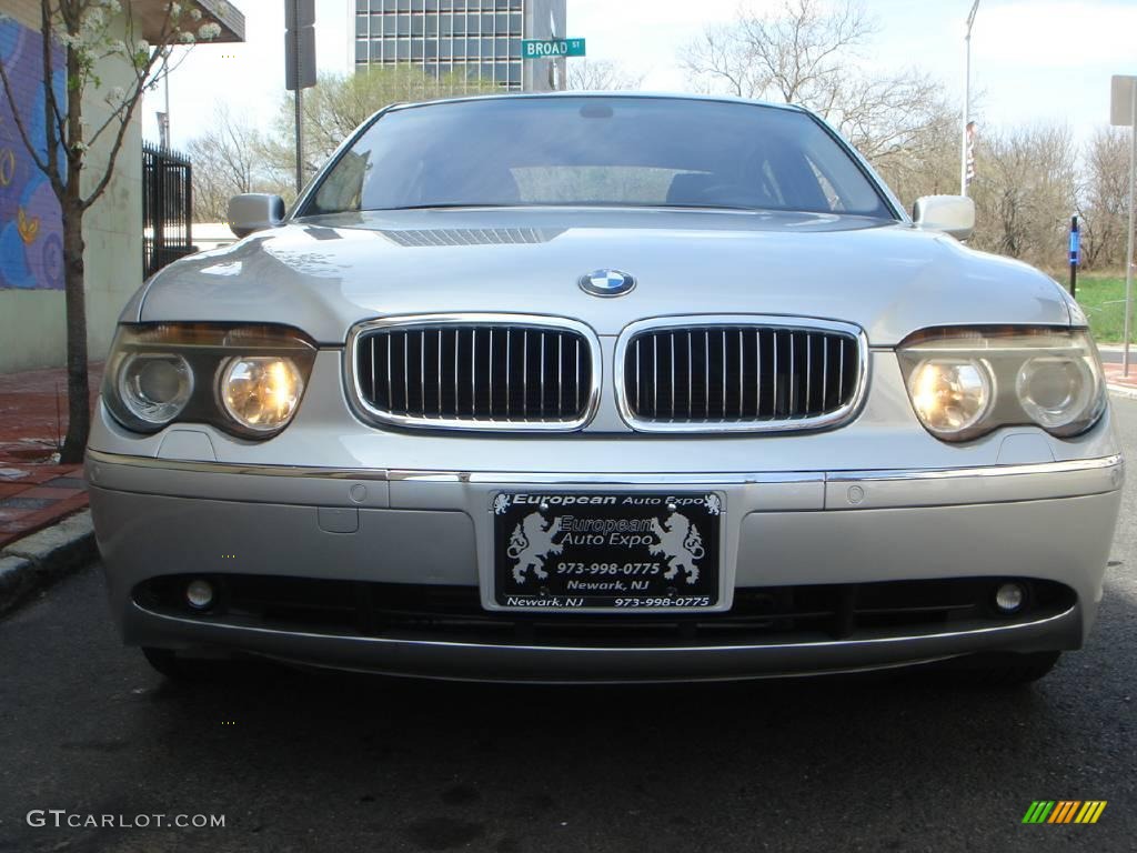 2003 7 Series 745Li Sedan - Titanium Silver Metallic / Black/Black photo #10