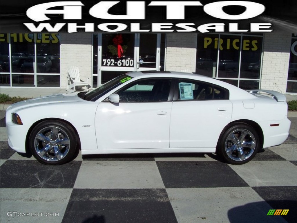 2012 Charger R/T Road and Track - Bright White / Tan/Black photo #1
