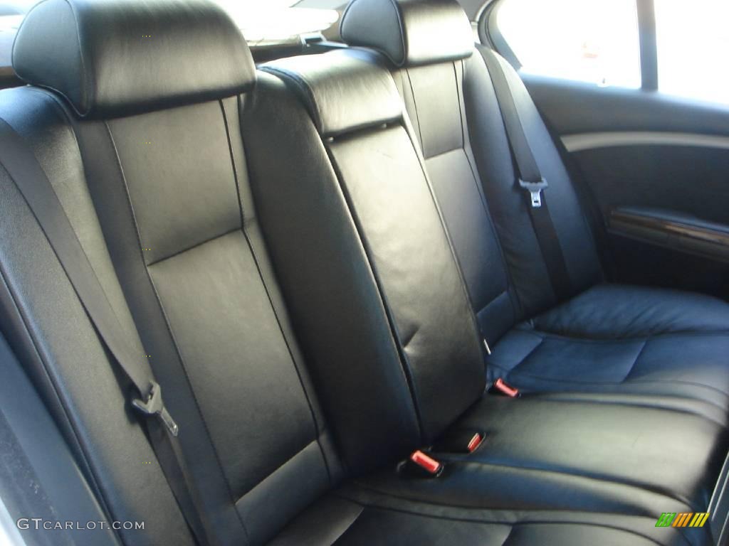 2003 7 Series 745Li Sedan - Titanium Silver Metallic / Black/Black photo #13