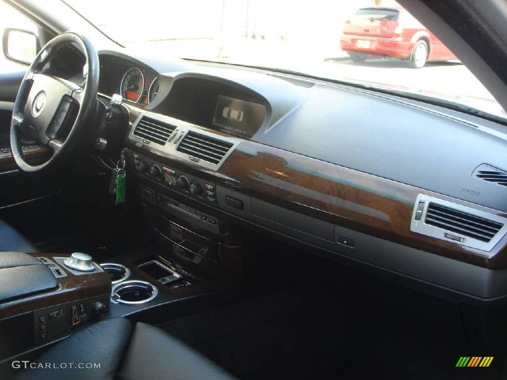 2003 7 Series 745Li Sedan - Titanium Silver Metallic / Black/Black photo #14