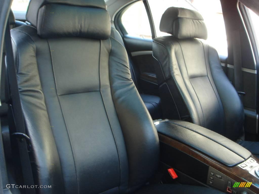 2003 7 Series 745Li Sedan - Titanium Silver Metallic / Black/Black photo #15