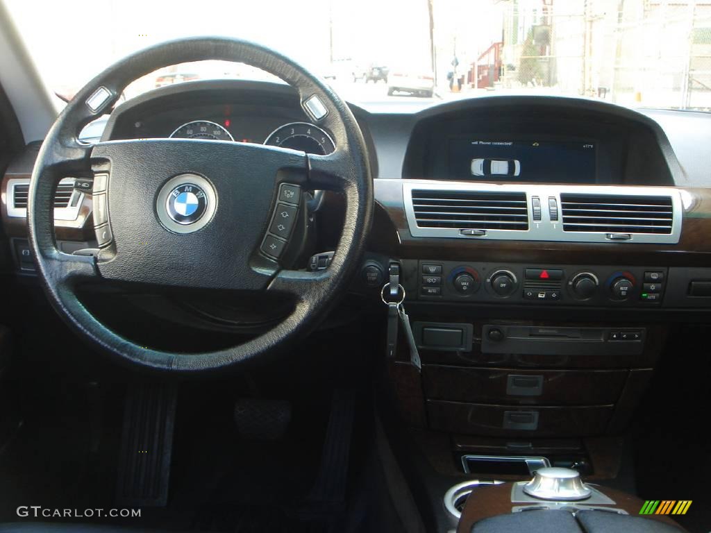 2003 7 Series 745Li Sedan - Titanium Silver Metallic / Black/Black photo #16