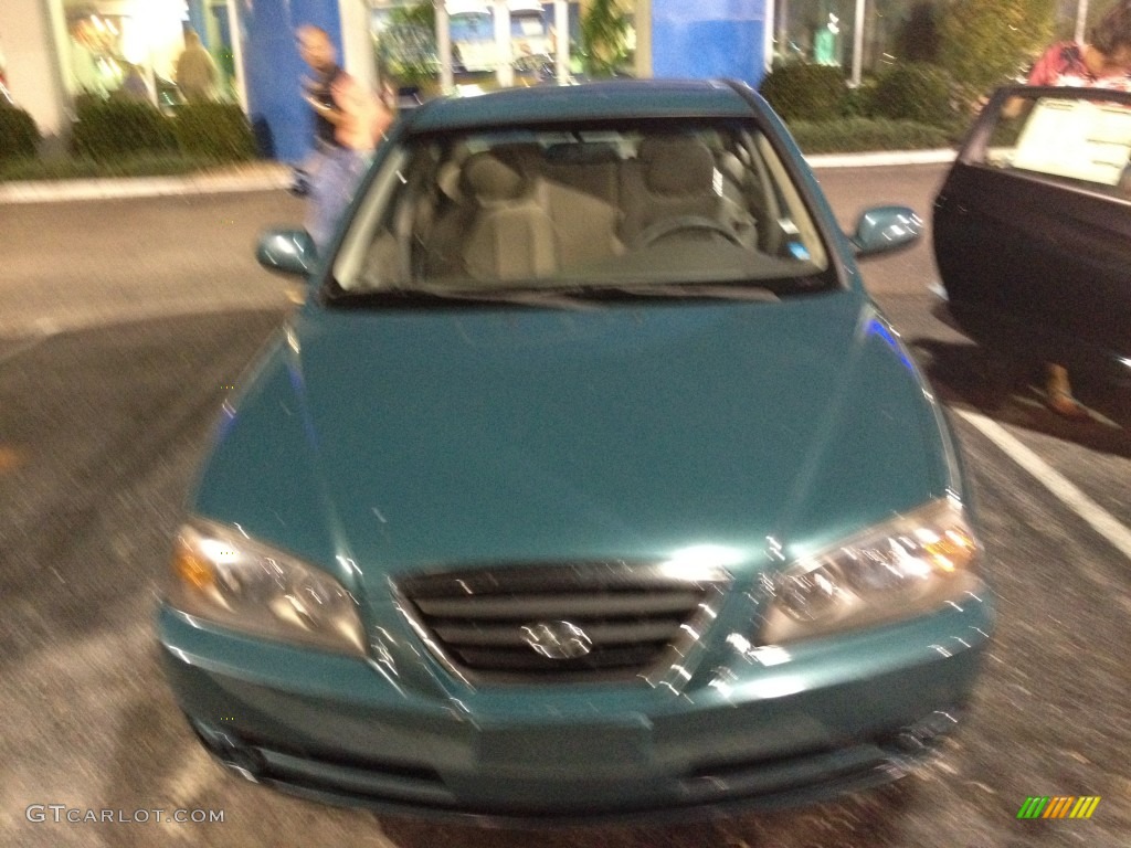 2006 Elantra GLS Sedan - Spruce Green / Gray photo #3