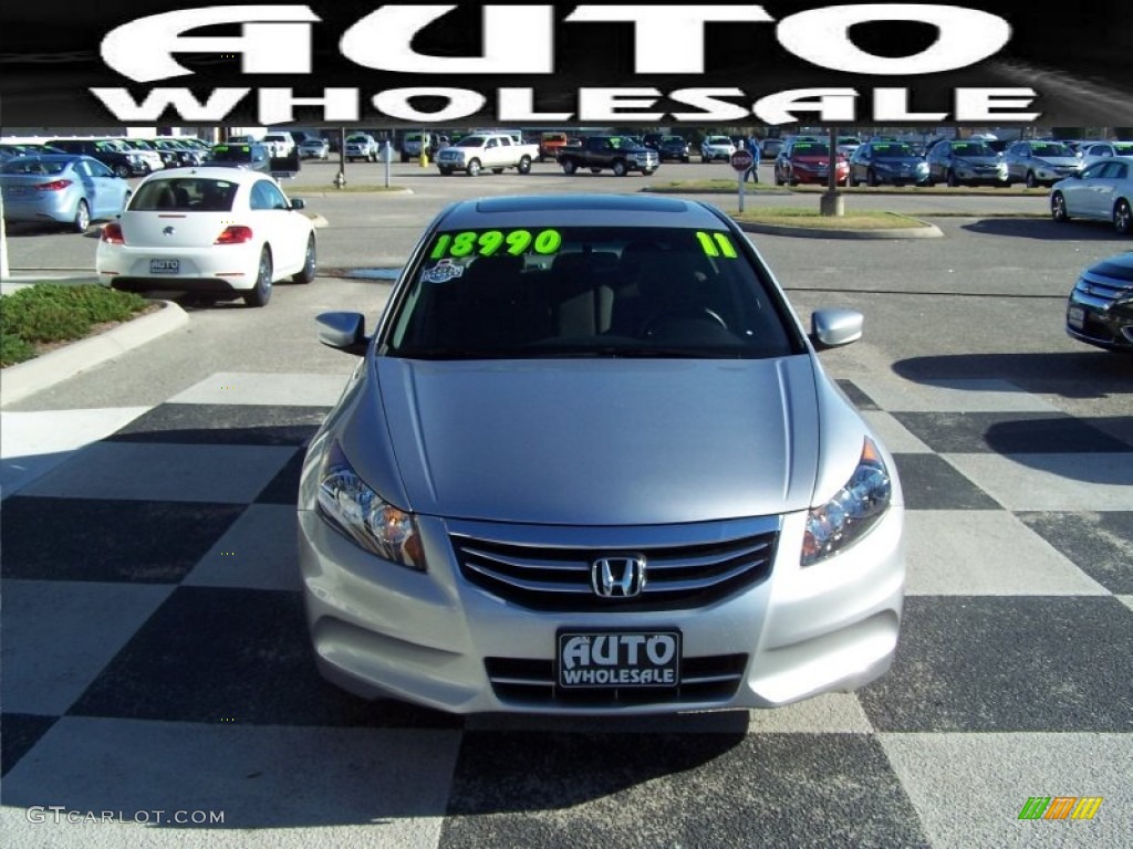 2011 Accord EX Sedan - Alabaster Silver Metallic / Gray photo #2