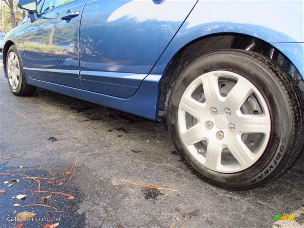 2010 Civic LX Sedan - Atomic Blue Metallic / Gray photo #6