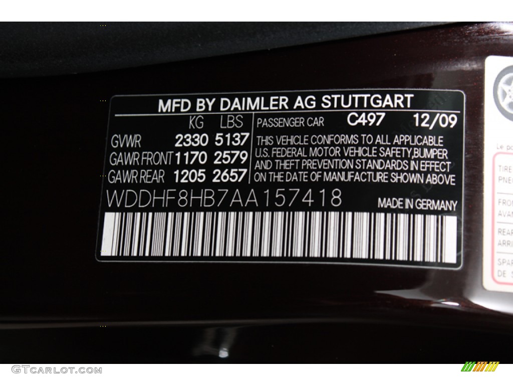 2010 E Color Code 497 for Cuprite Brown Photo #75166249