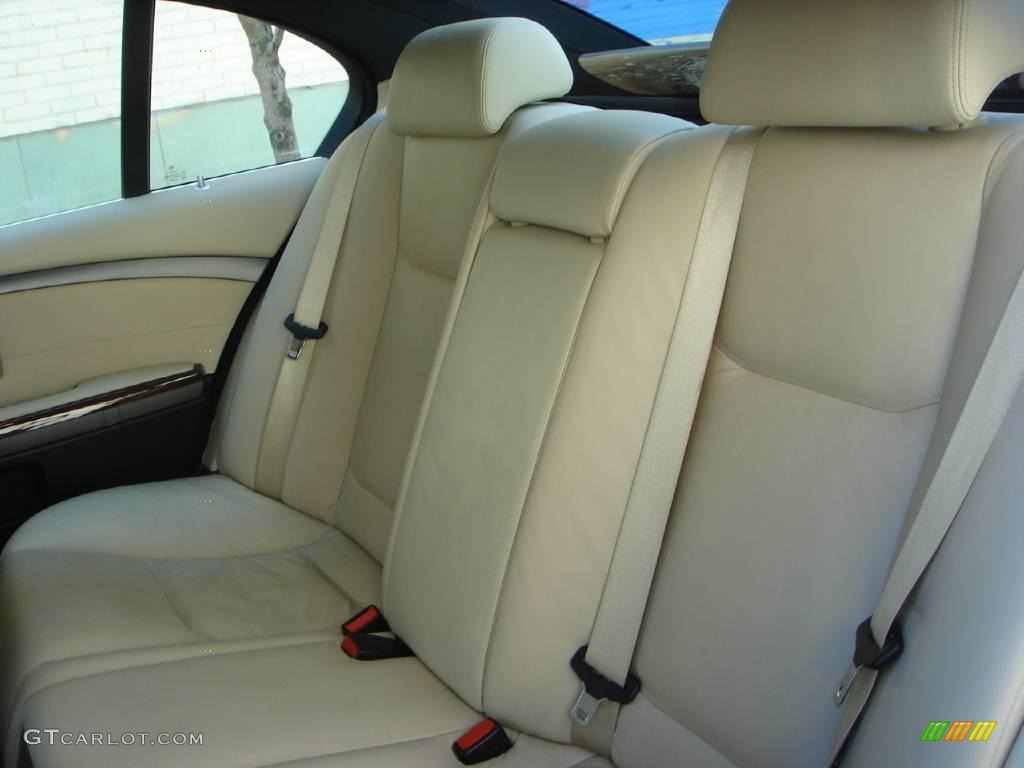 2004 7 Series 745i Sedan - Jet Black / Black/Creme Beige photo #9