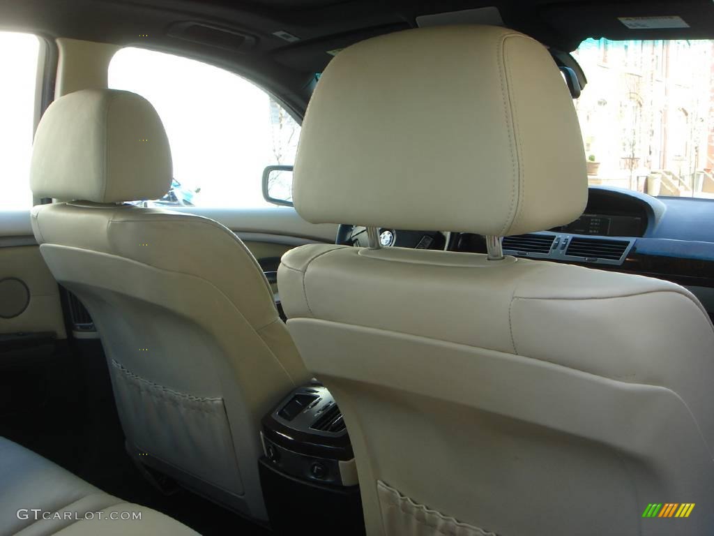 2004 7 Series 745i Sedan - Jet Black / Black/Creme Beige photo #10