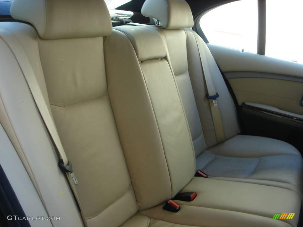 2004 7 Series 745i Sedan - Jet Black / Black/Creme Beige photo #11