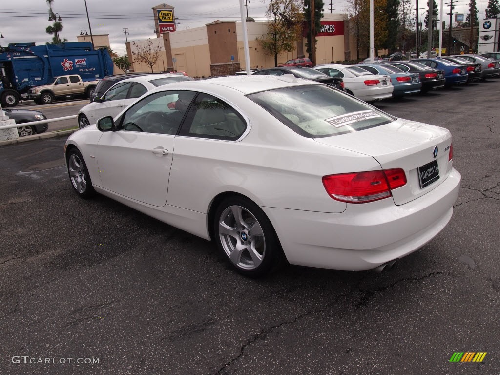 2010 3 Series 328i Coupe - Alpine White / Beige photo #11