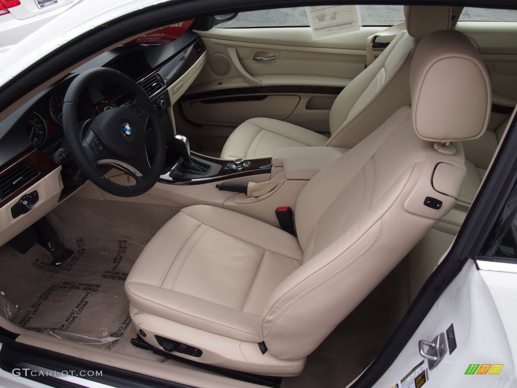 2010 3 Series 328i Coupe - Alpine White / Beige photo #13