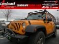 2012 Dozer Yellow Jeep Wrangler Unlimited Rubicon 4x4  photo #1