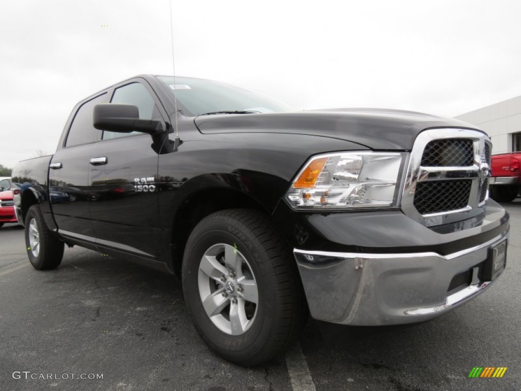 Black 2013 Ram 1500 SLT Crew Cab Exterior Photo #75170630