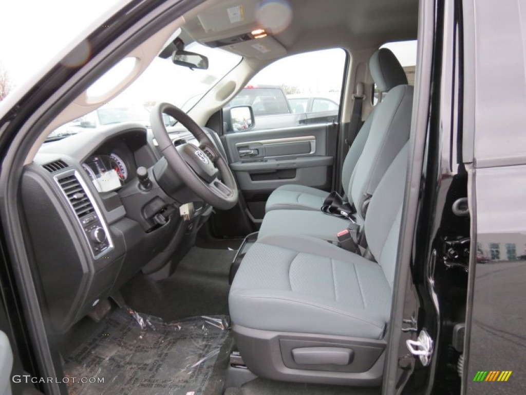 Black/Diesel Gray Interior 2013 Ram 1500 SLT Crew Cab Photo #75170693