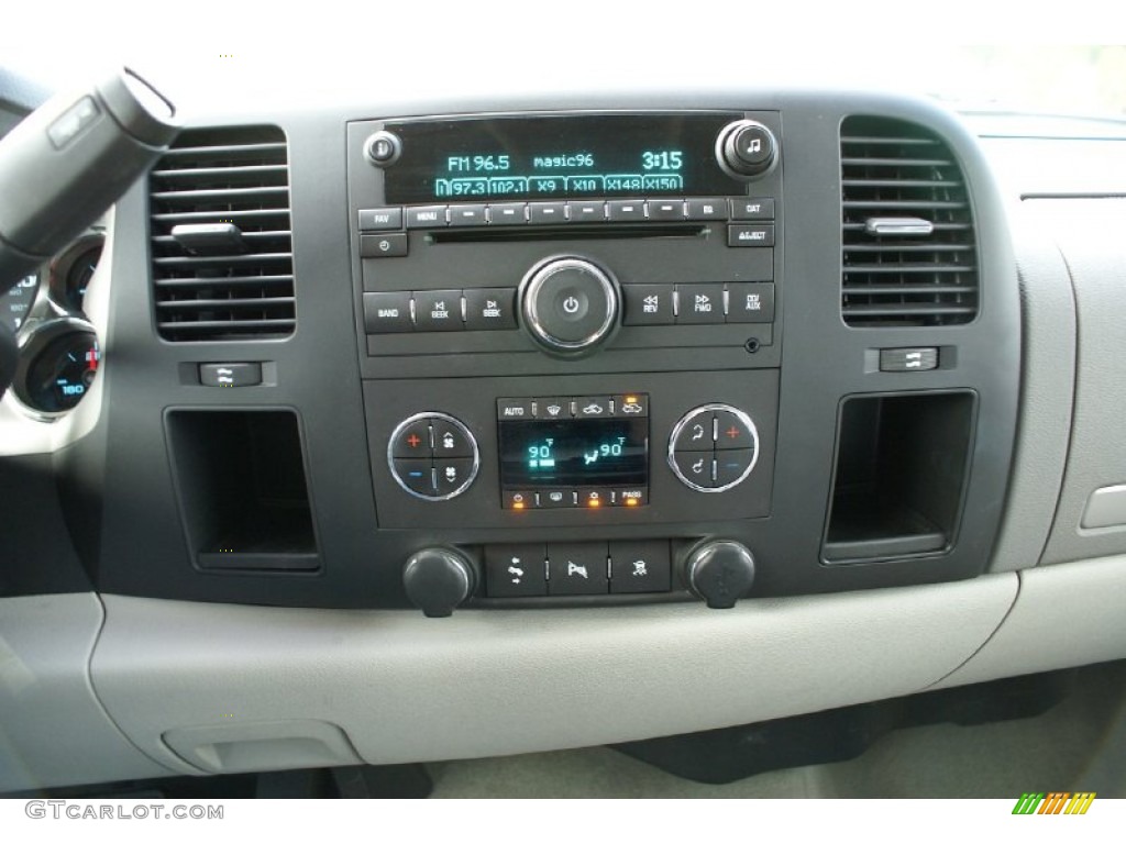2010 Sierra 1500 SLE Crew Cab - Pure Silver Metallic / Ebony photo #15