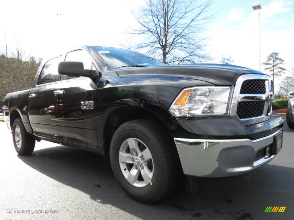 Black 2013 Ram 1500 SLT Crew Cab Exterior Photo #75170850