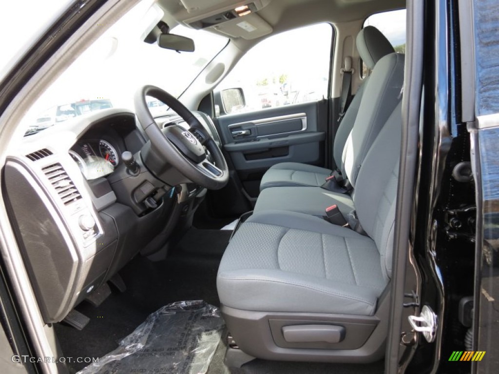 Black/Diesel Gray Interior 2013 Ram 1500 SLT Crew Cab Photo #75170885