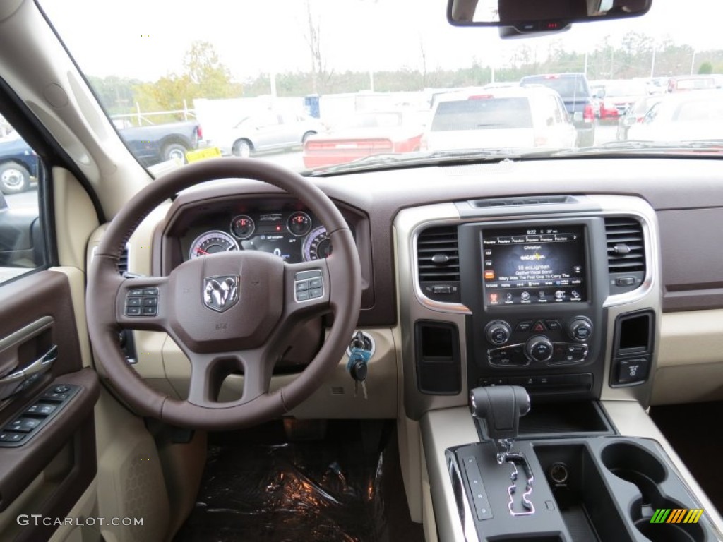 2013 Ram 1500 Big Horn Crew Cab Canyon Brown/Light Frost Beige Dashboard Photo #75171131