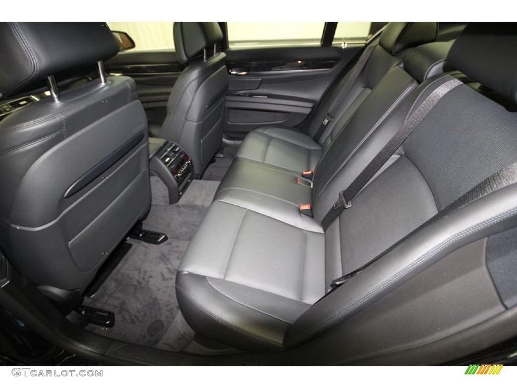 Black Interior 2013 BMW 7 Series 750i Sedan Photo #75172025