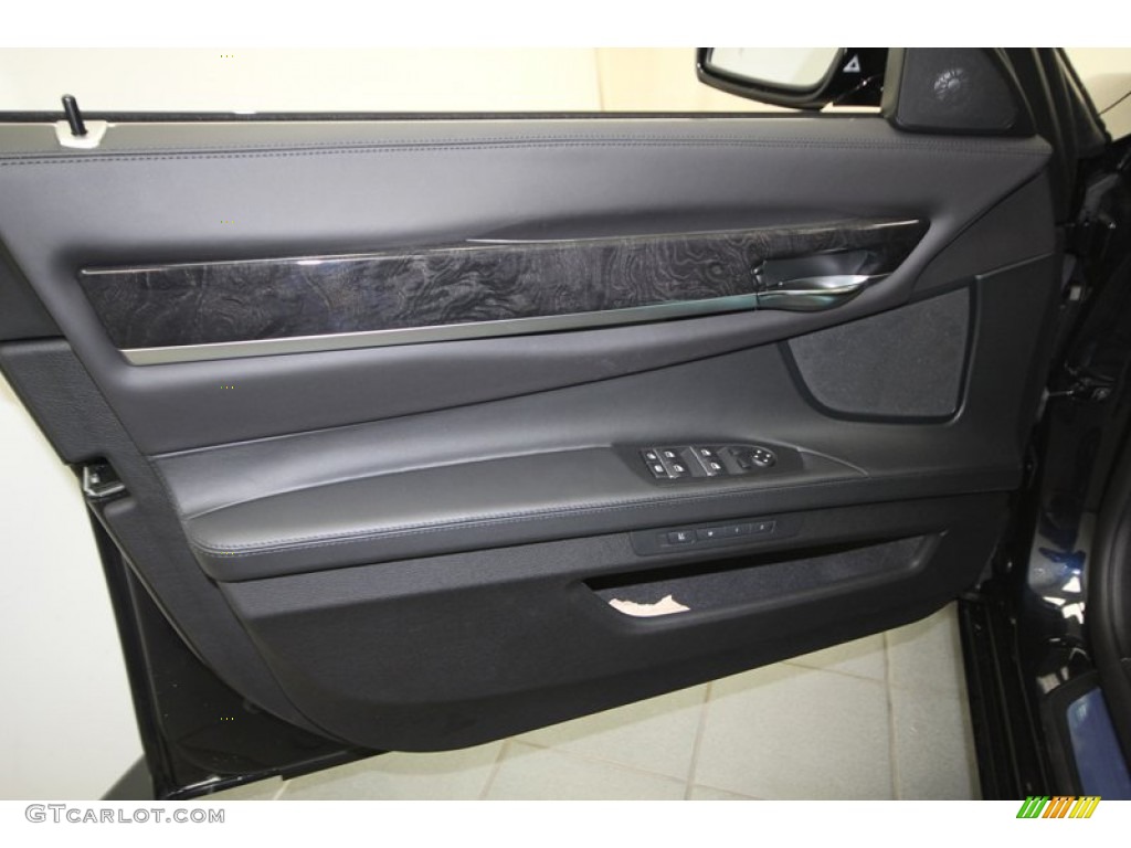 2013 BMW 7 Series 750i Sedan Black Door Panel Photo #75172043