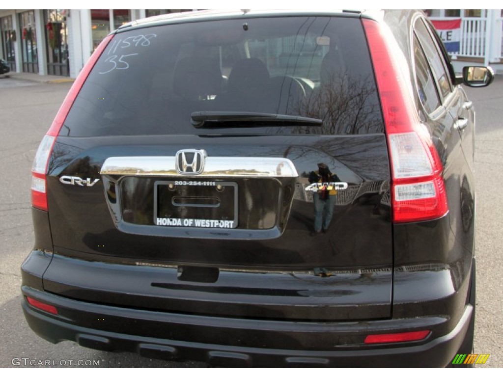 2010 CR-V EX AWD - Crystal Black Pearl / Black photo #7