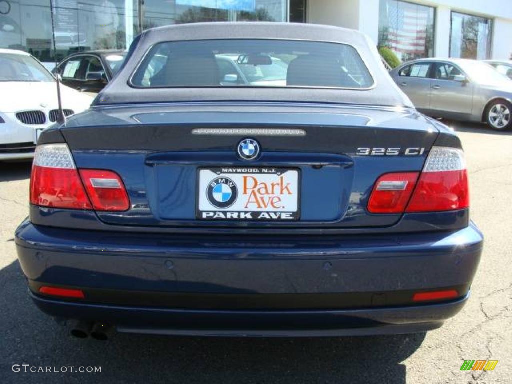 2006 3 Series 325i Convertible - Mystic Blue Metallic / Sand photo #11