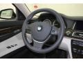 Ivory White/Black 2013 BMW 7 Series 750i Sedan Steering Wheel