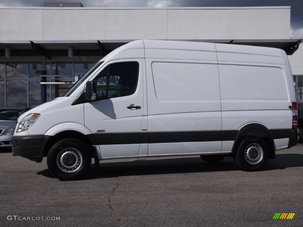 Arctic White 2010 Mercedes-Benz Sprinter 2500 High Roof Cargo Van Exterior Photo #75174915