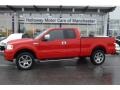 Bright Red 2006 Ford F150 XL SuperCab 4x4