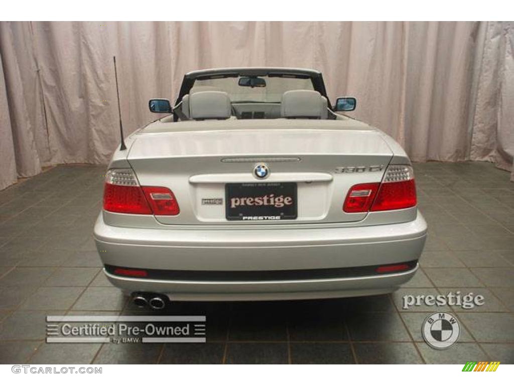 2006 3 Series 330i Convertible - Titanium Silver Metallic / Grey photo #2