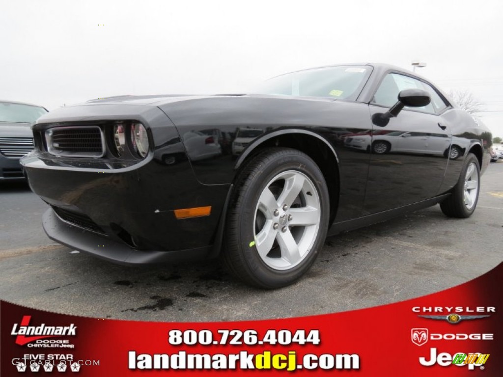 2013 Challenger SXT - Pitch Black / Dark Slate Gray photo #1