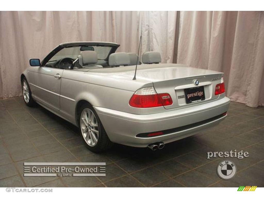2006 3 Series 330i Convertible - Titanium Silver Metallic / Grey photo #3