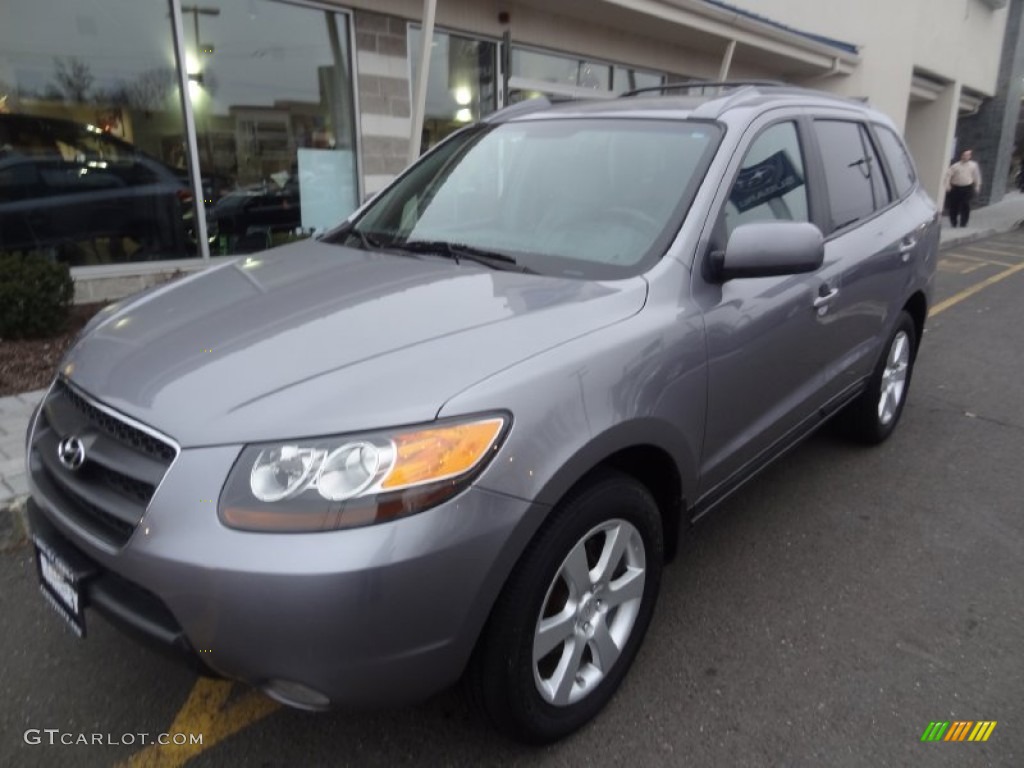 2007 Santa Fe Limited 4WD - Steel Gray / Gray photo #1