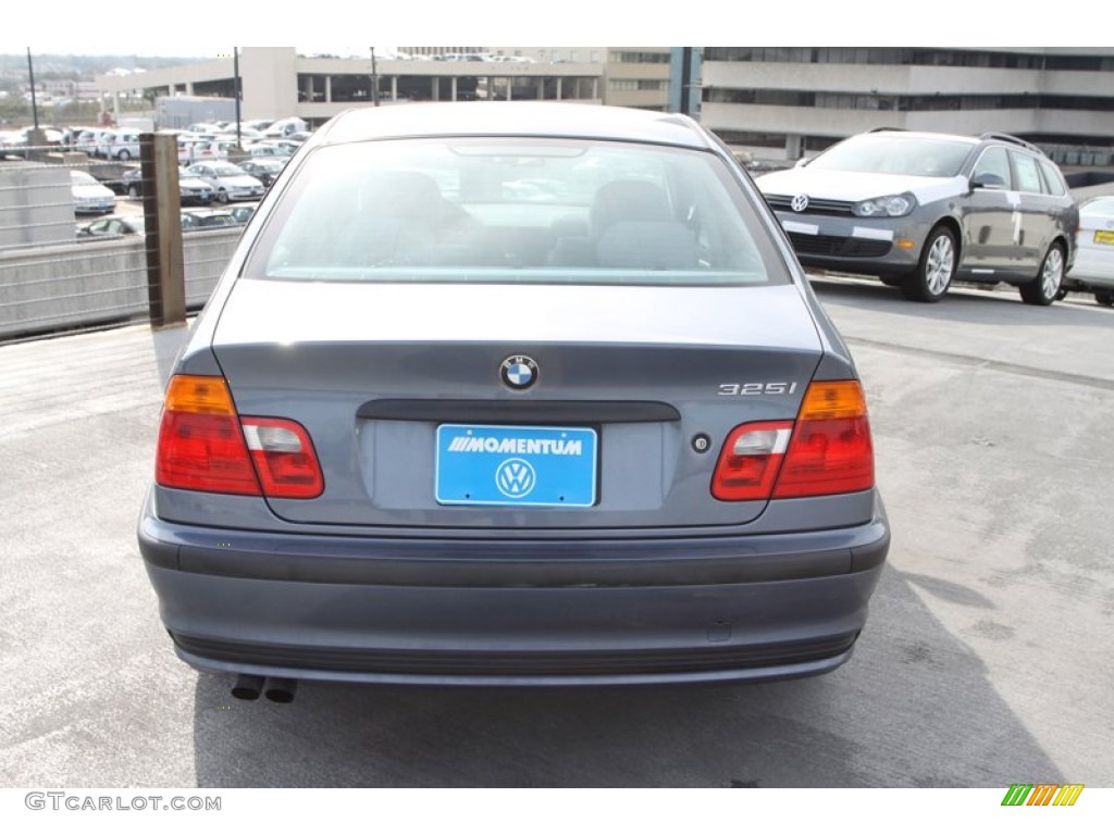 2001 3 Series 325i Sedan - Steel Blue Metallic / Grey photo #8