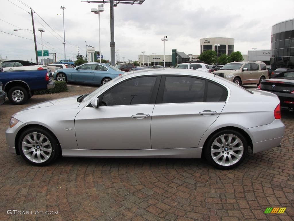 2006 3 Series 330i Sedan - Titanium Silver Metallic / Grey photo #10