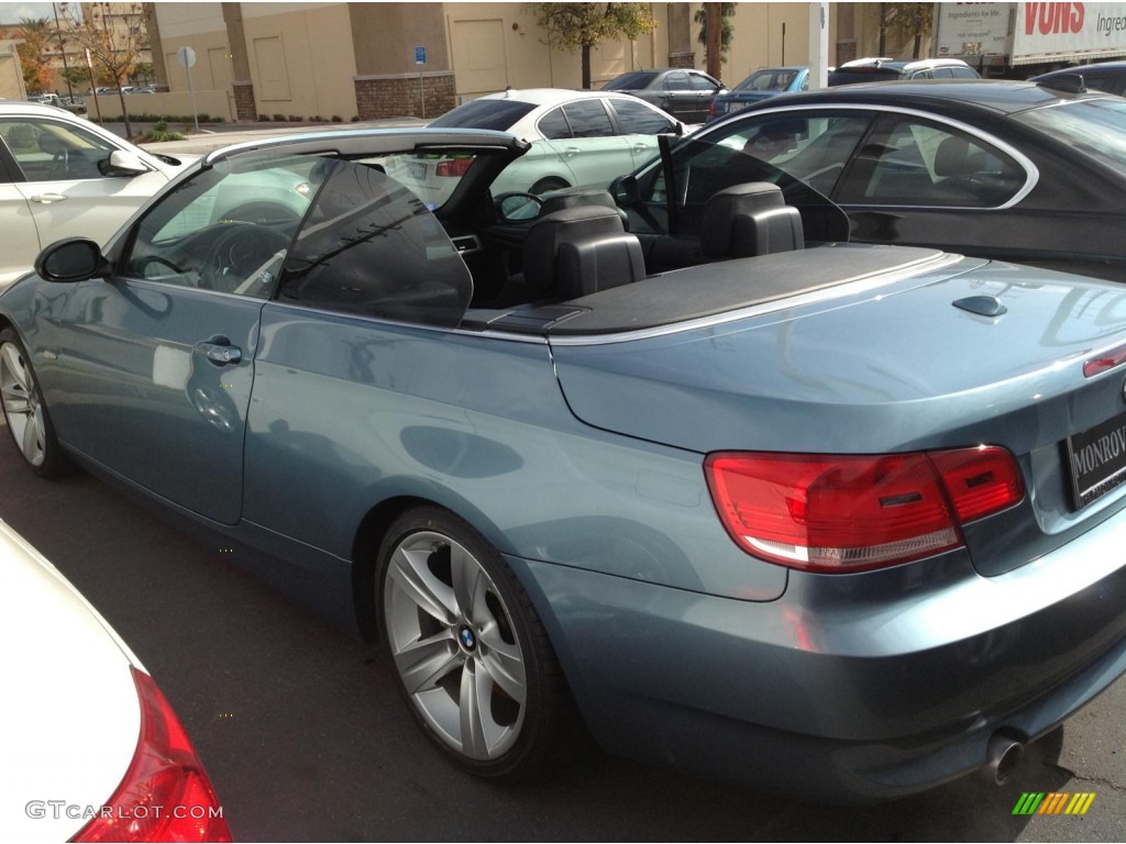 2007 3 Series 335i Convertible - Atlantic Blue Metallic / Black photo #5