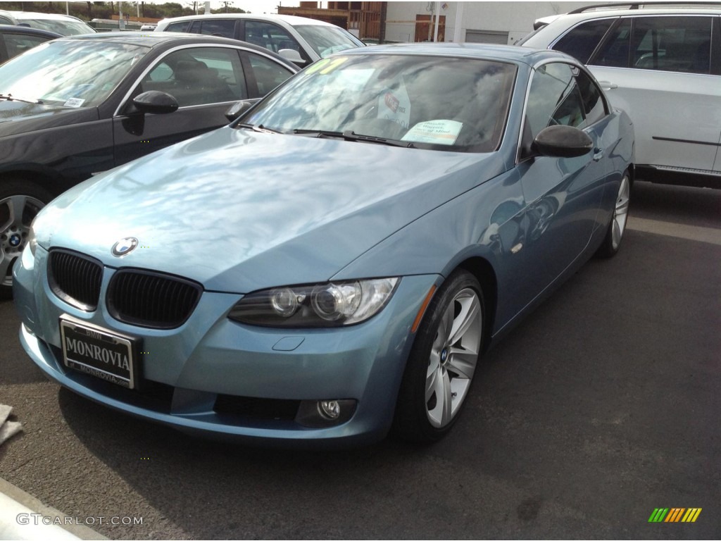 2007 3 Series 335i Convertible - Atlantic Blue Metallic / Black photo #23