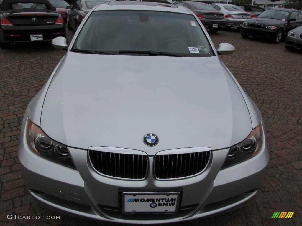 2006 3 Series 330i Sedan - Titanium Silver Metallic / Grey photo #16