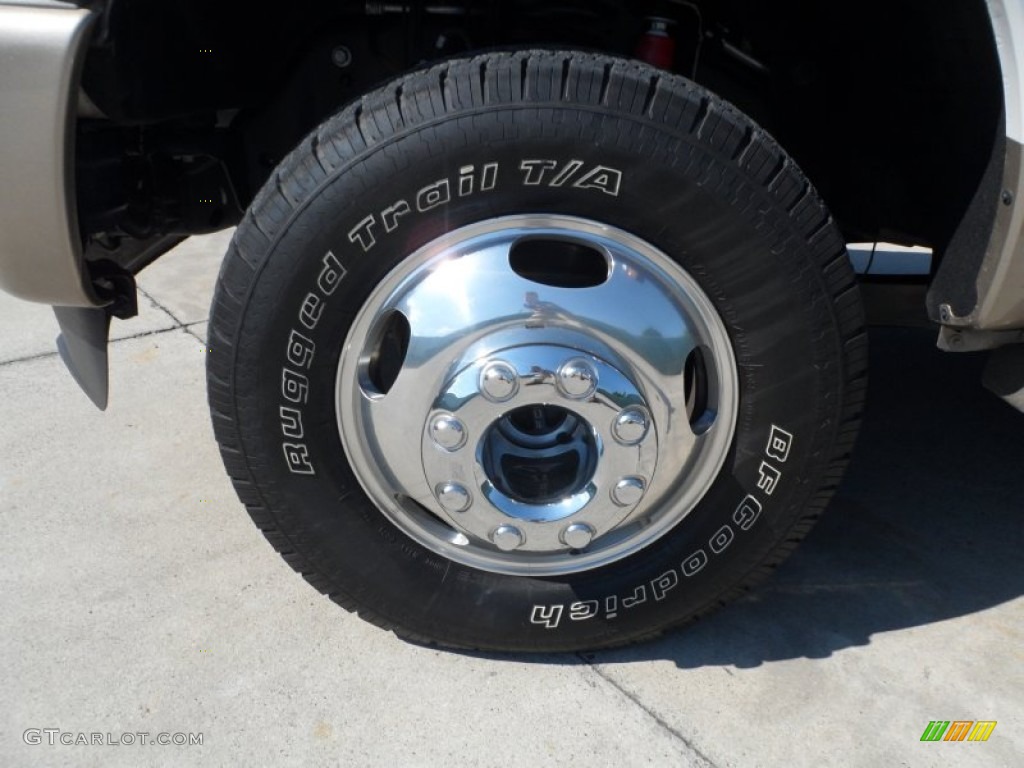 2012 F350 Super Duty King Ranch Crew Cab 4x4 Dually - Oxford White / Chaparral Leather photo #9
