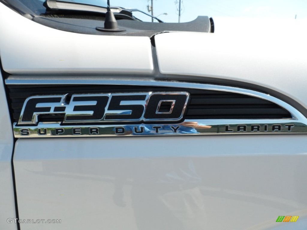 2012 F350 Super Duty King Ranch Crew Cab 4x4 Dually - Oxford White / Chaparral Leather photo #13