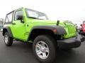 2013 Gecko Green Jeep Wrangler Sport 4x4  photo #4