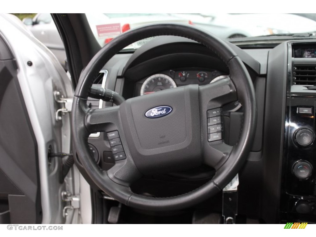 2008 Ford Escape Limited 4WD Charcoal Steering Wheel Photo #75178880