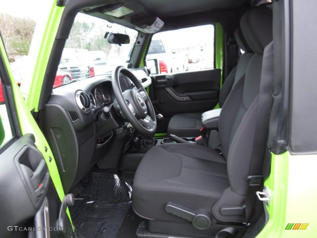 Black Interior 2013 Jeep Wrangler Sport 4x4 Photo #75178886