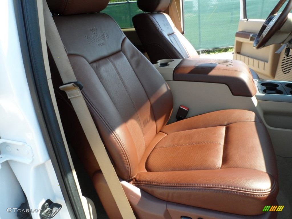 2012 F350 Super Duty King Ranch Crew Cab 4x4 Dually - Oxford White / Chaparral Leather photo #21