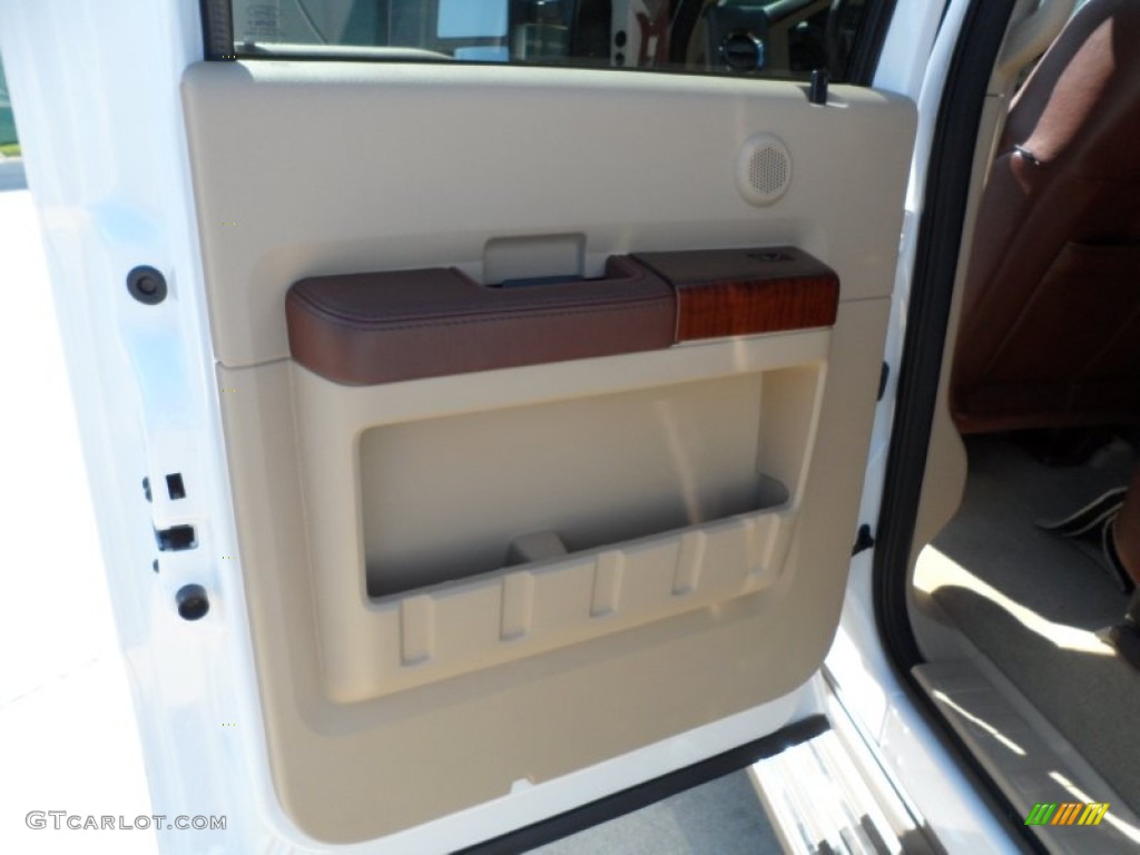 2012 F350 Super Duty King Ranch Crew Cab 4x4 Dually - Oxford White / Chaparral Leather photo #24