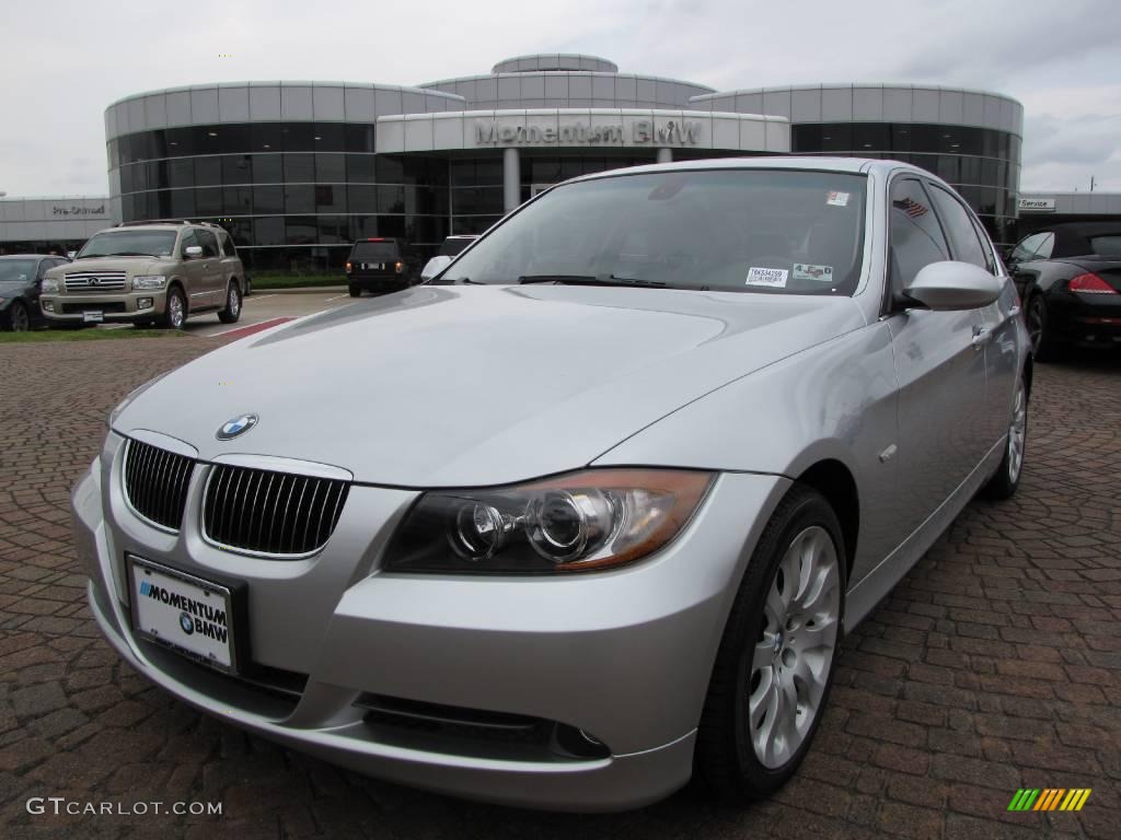 2006 3 Series 330i Sedan - Titanium Silver Metallic / Grey photo #33