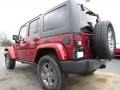 2013 Deep Cherry Red Crystal Pearl Jeep Wrangler Unlimited Oscar Mike Freedom Edition 4x4  photo #2